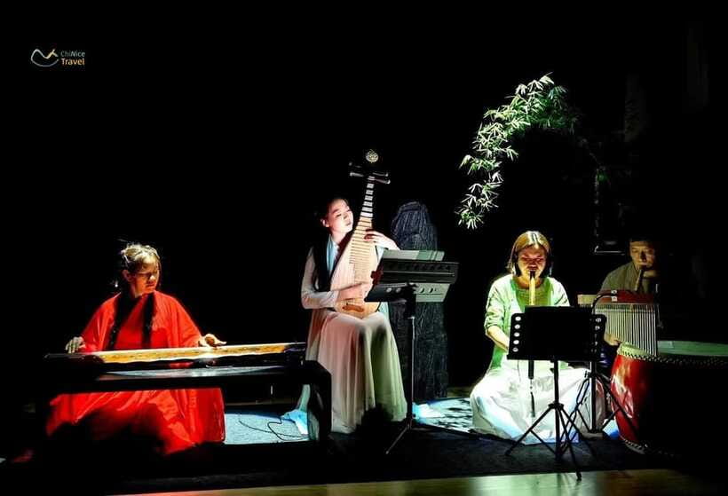 Beijing Culture Event: Tea Ceremony, Music Show, Calligraphy - Hanfu, ceremony, and photographs