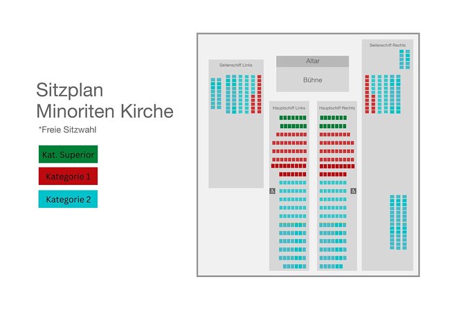 Classical Concerts in the Minorite Church - Tickets Vienna - The program: from Vivaldi to Mozart and beyond