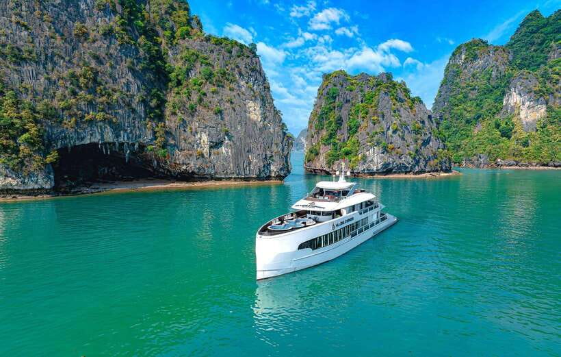 Discover Halong Symphony The Most Stunning Cruise In The Bay - Sunset canapes and the return to port
