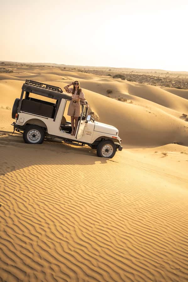 Exclusive Musical Evening at Desert Luxury Camp (NO CAMEL) - The 4x4 Jeep ride across the Thar
