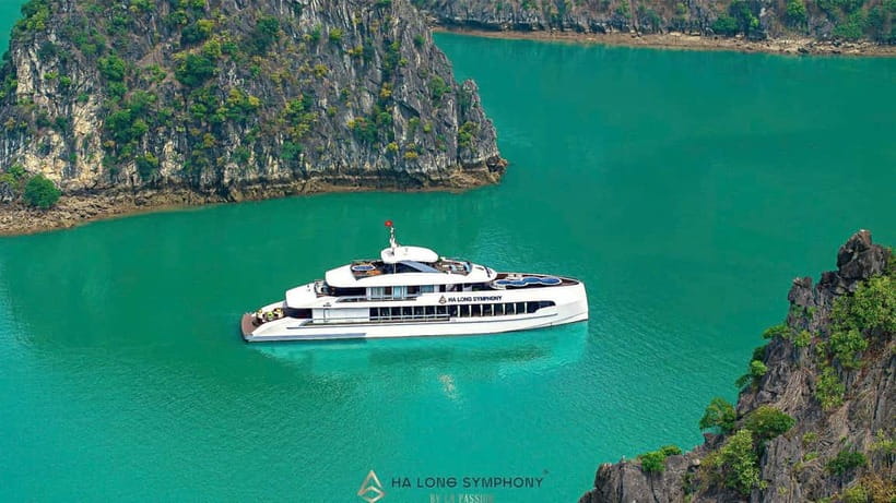 From Ha Long: Luxury Symphony Day Cruise with 2 Jacuzzi Pool - Sung Sot Cave From 11:45 to 12:45