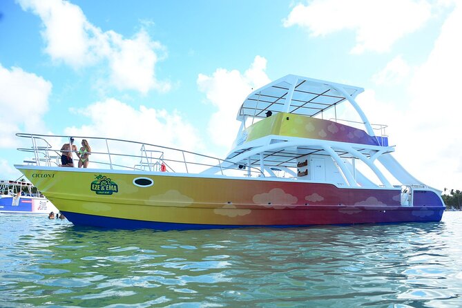 From Punta Cana: Party Boat + Snorkeling Live Music Drink Open B - Leaving from Playa Bibijagua