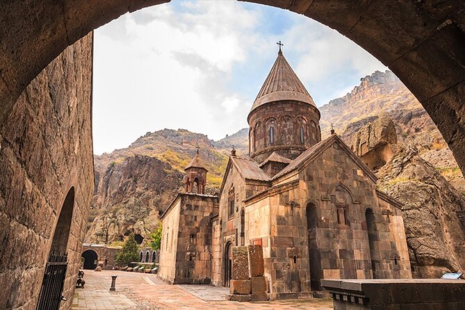 Garni, Geghard & Symphony Small-Group Day Trip with Lavash Baking - Geghard Monastery carved into solid rock