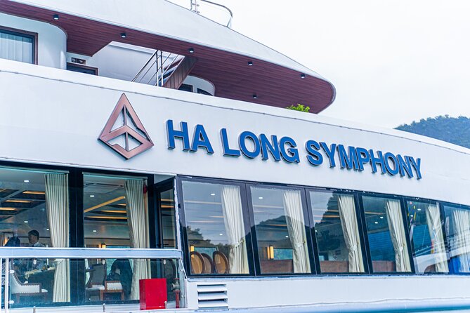Ha Long Symphony Cruise Luxury Day Tour from Harbor with Pick up - Cruising past Ha Long Bay limestone islands