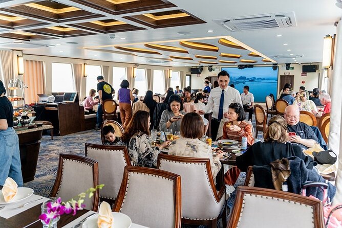 Hanoi to Ha Long Bay: Premium Symphony 5-Star Day Cruise - Seeing Ha Long Bay from the main deck