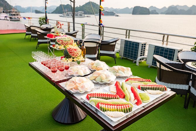 Hanoi to Ha Long Bay: Premium Symphony 5-Star Day Cruise - Walking through Sung Sot Cave