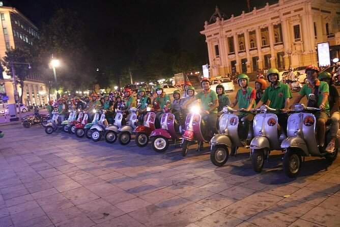 Hanoi Vespa After Dark Street Food Tour -Hidden Gem-Train Street - Starting in the Old Quarter at 6 pm