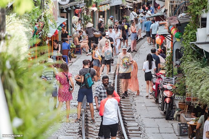 Hanoi Vespa After Dark Street food + Train Street+ Live Music - Ngu Xa Street and a second round of local food