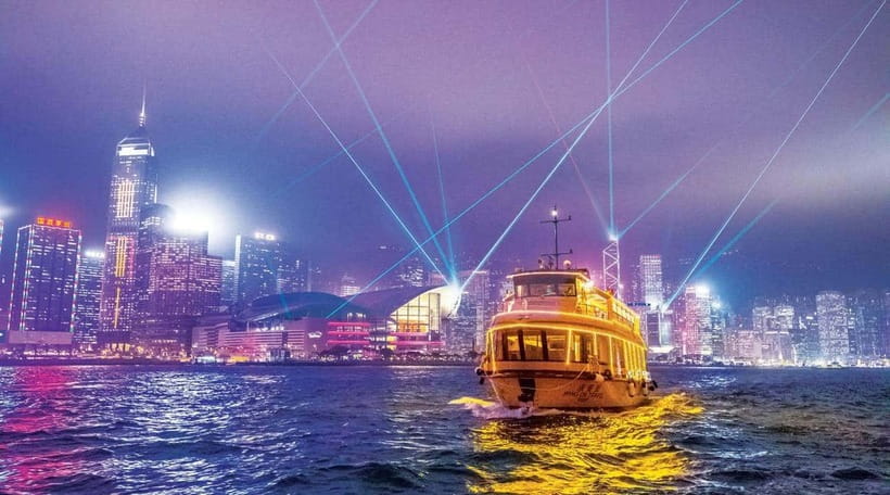 Hong Kong: Victoria Harbor Symphony Unlimited Drink Cruise - Hong Kong’s skyline from the middle of Victoria Harbour