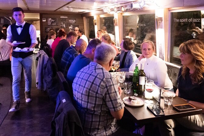 Jazz Boat: Popular LIVE JAZZ dinner cruise - Prague by night from the upper deck