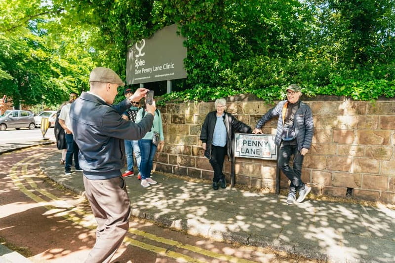 Liverpool: City & Beatles Tour with Live Guide & Live Music - Penny Lane, the sign everyone wants to photograph