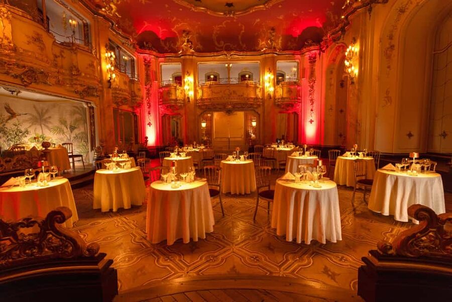 Mozart Dinner Opera in Prague with Audio Guide - Inside Boccaccio Hall in Prague’s Old Town