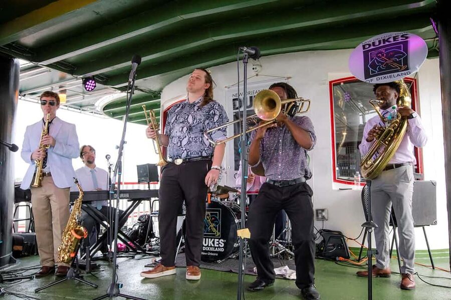 New Orleans: Evening Steamboat Jazz Cruise + Optional Dinner - The Riverboat CITY of NEW ORLEANS replaces the NATCHEZ for evening sailings