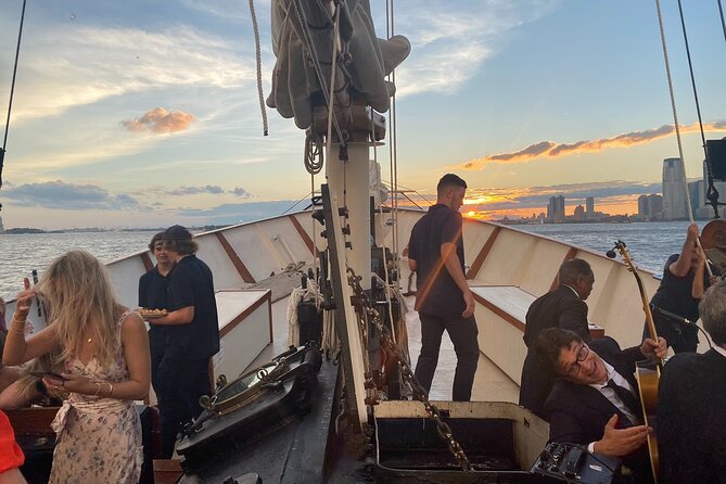 New York City Sunset Jazz Sail aboard Clipper City - Bridges, DUMBO, and the return into the harbor