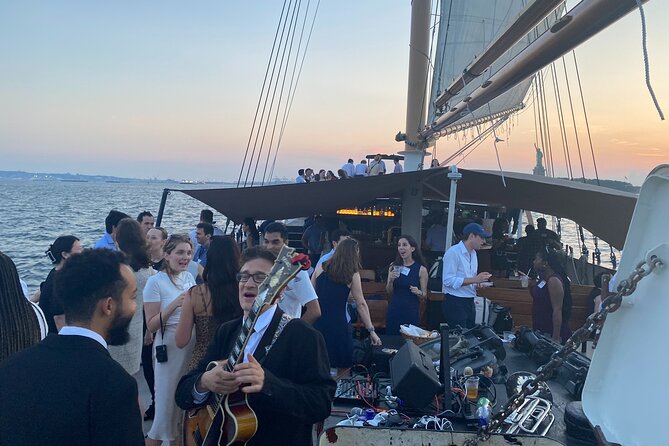 New York City Sunset Jazz Sail aboard Clipper City - Lower New York Harbor and the changing skyline
