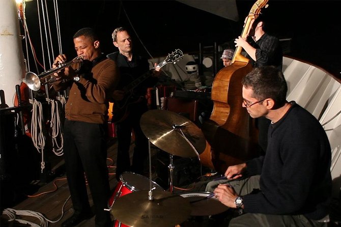 New York Harbor Wine and Jazz Sail aboard Clipper City - The lower harbor route and Manhattan skyline