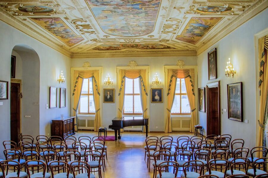 Prague Castle: Midday Classical Concert at Lobkowicz Palace - The Baroque Concert Room and its painted ceiling