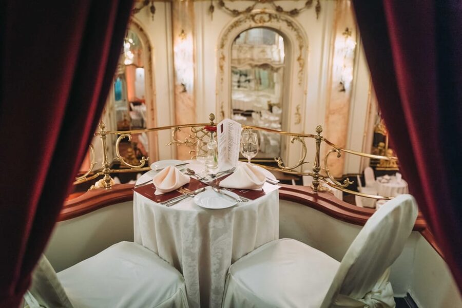 Prague: Mozart Ballroom Concert Ticket with 3-Course Dinner - Food expectations, from soup to apple pie