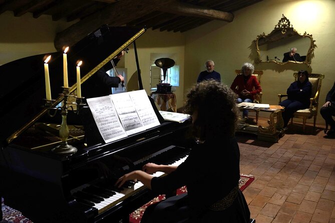 Private Concert in the Artist's House on the Hills of Lucca - The violin and piano performance in the private music room