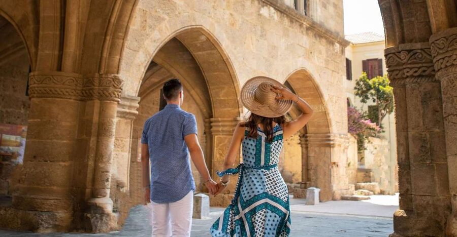 Rhodes: Guided Rhodes City By Night with Live Music & Dinner - Key points to know before booking