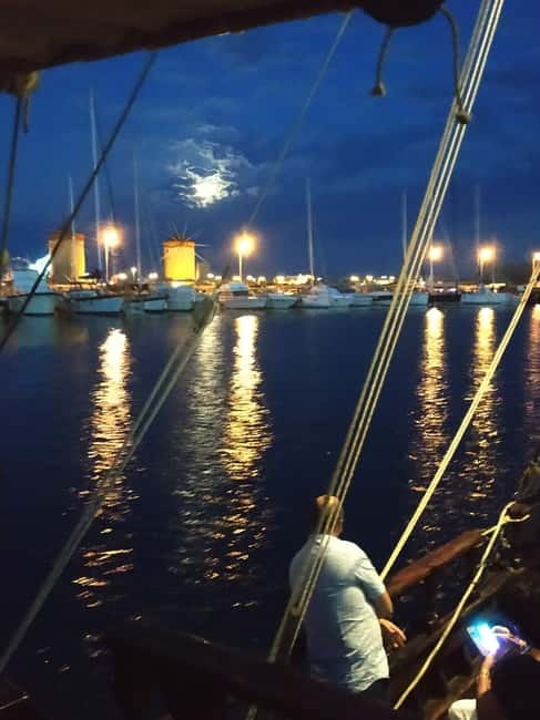 Rhodes: Night Cruise with Live Music and Sightseeing. - Watching Rhodes glow from the water
