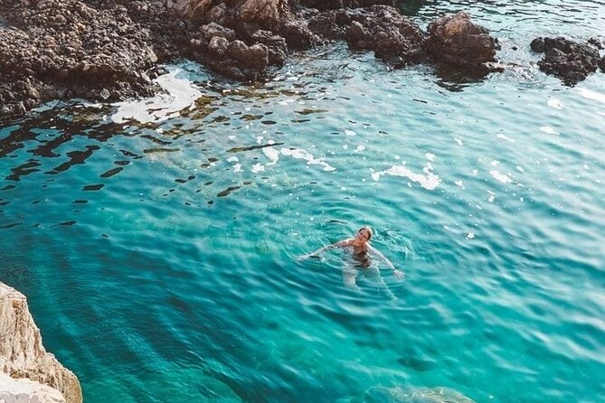 Rhodes Sunset Cruise - Swim and Dine w/ Live Music & Sunset! - Greek Food, Wine, and the Dinner Break