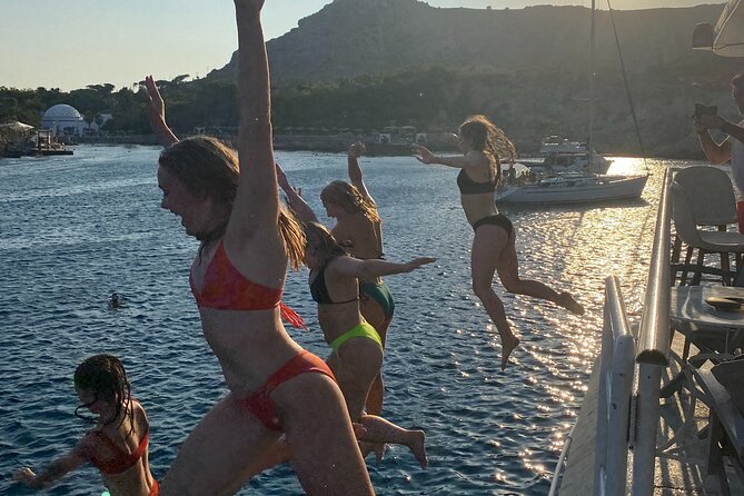 Rhodes Sunset Cruise - Swim and Dine w/ Live Music & Sunset! - The 45-Minute Ride to Kallithea Springs