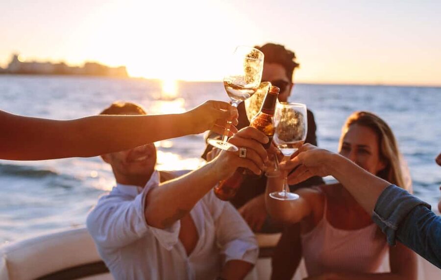 Rhodes: Sunset Cruise with Open Bar, Dinner, & Live Music - A relaxed evening aboard Romantika