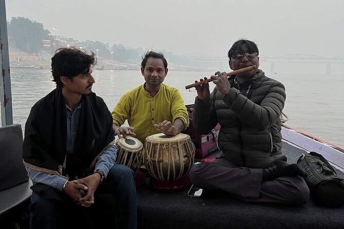 Romantic Sunrise Boat with Live Banaras Gharana Classical music - Man Mandir Ghat and its observatory-era setting