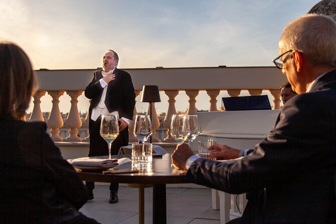 Rome: Rooftop Gourmet Dinner & Opera Performance - Dinner, wine, and the value of the menu