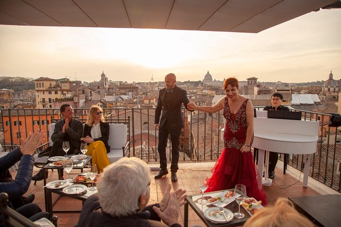 Rooftop Bar Opera Show: The Great Beauty of Rome - Paola, Francescoantonio, and opera made approachable