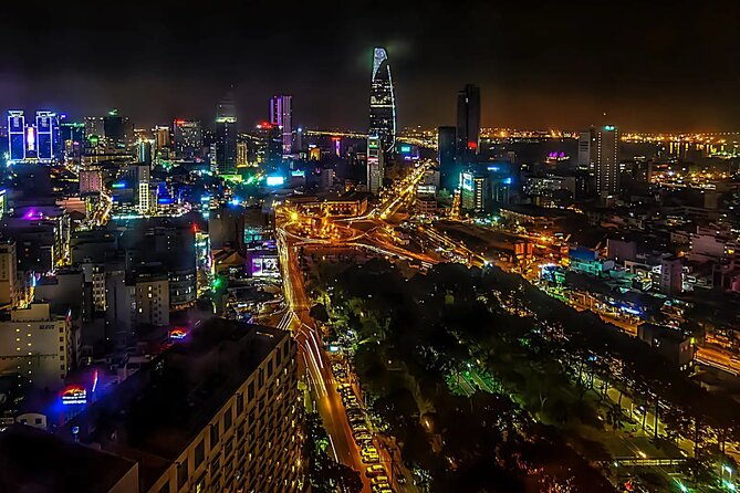 Saigon After Dark With Seafood, Beer & Live Music Bar - Rooftop views and the evening drink