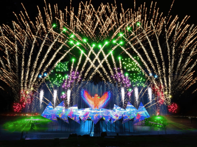Singapore: Sentosa Wings of Time Fireworks Symphony Ticket - What happens during the 20-minute show