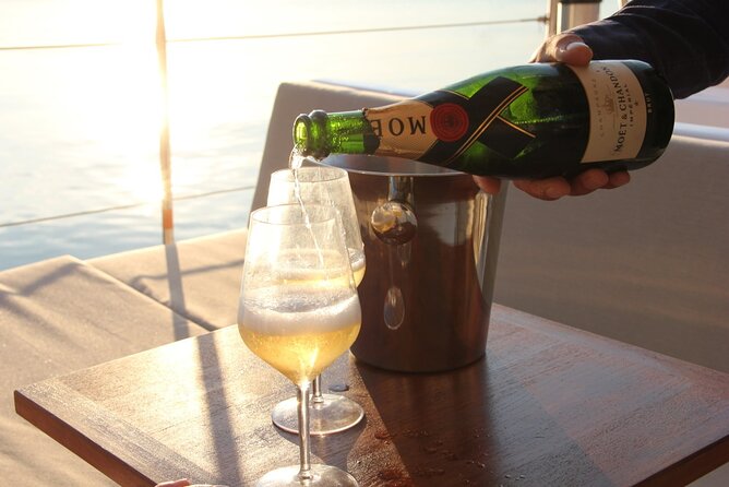 Sunset Jazz Catamaran Cruise with Aperitivo and Live Saxophone - From San Marco Bay to Santa Maria della Salute