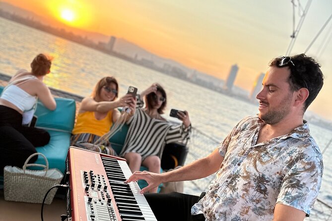 Sunset Sailing in Barcelona & Live Music by Aperol - The boat may be a gulet, catamaran, or replacement vessel