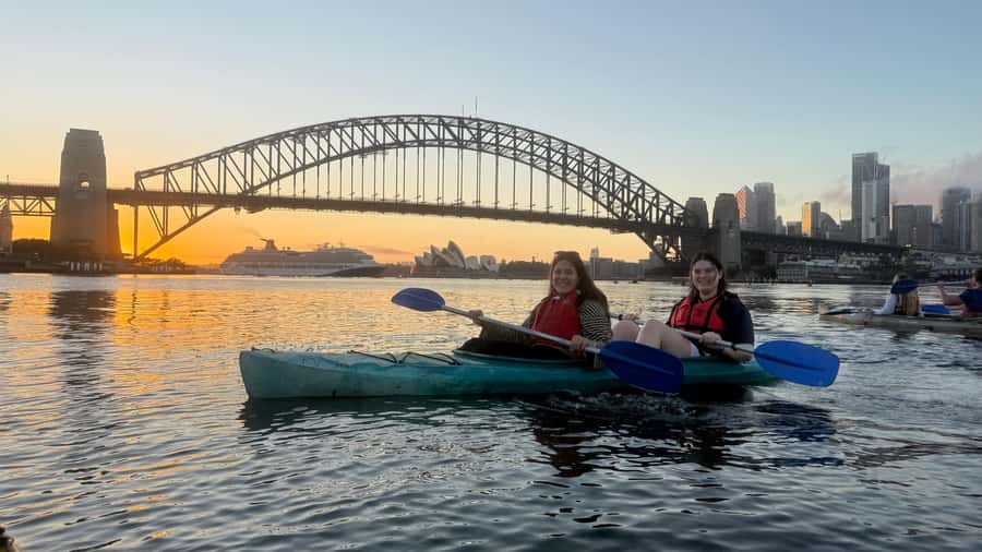 Sydney Sunrise Private Kayak – Opera House & Harbour Bridge - The Harbour Bridge from water level
