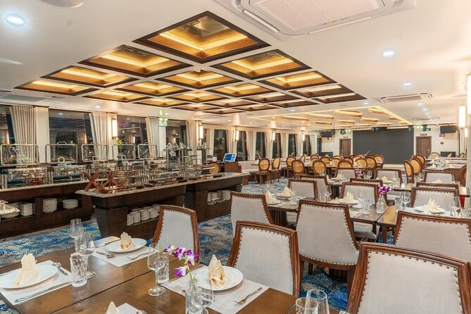 Symphony Cruise - Day Tour from Halong Harbor with PICKUP - Titov Island for views, beach time, or both