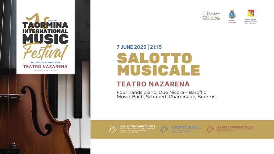 Taormina International Music Festival 2025 - June 21: voice and guitar with Duo Volver