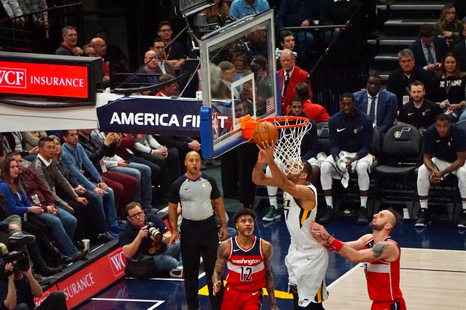 Utah Jazz Basketball Game Ticket at Delta Center - Food and Utah Jazz Merchandise Inside the Arena