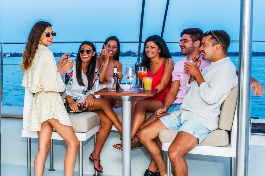 Venice: Catamaran Sunset Jazz Cruise with Aperitivo - The opening cruise through San Marco Bay