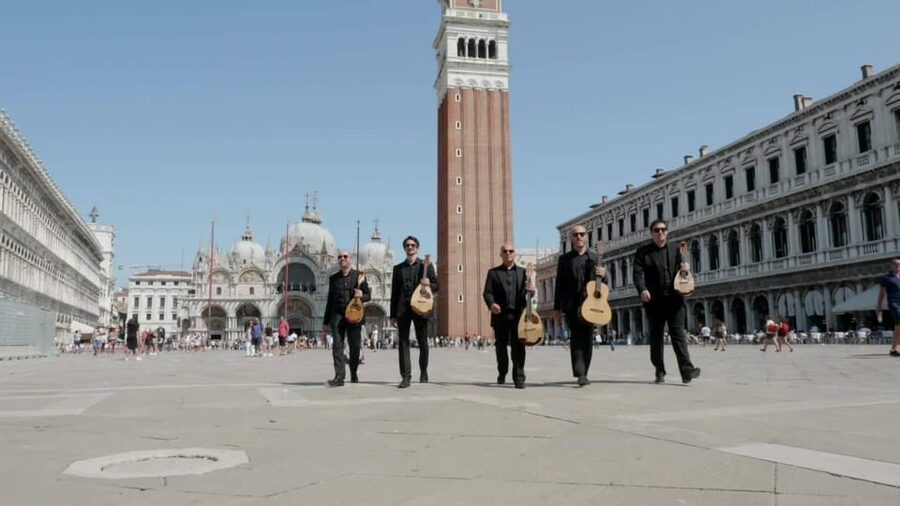 Venice: concert byI MandolinVenice Quartet in St. George's Church. - Why mandolins make this Venice concert different