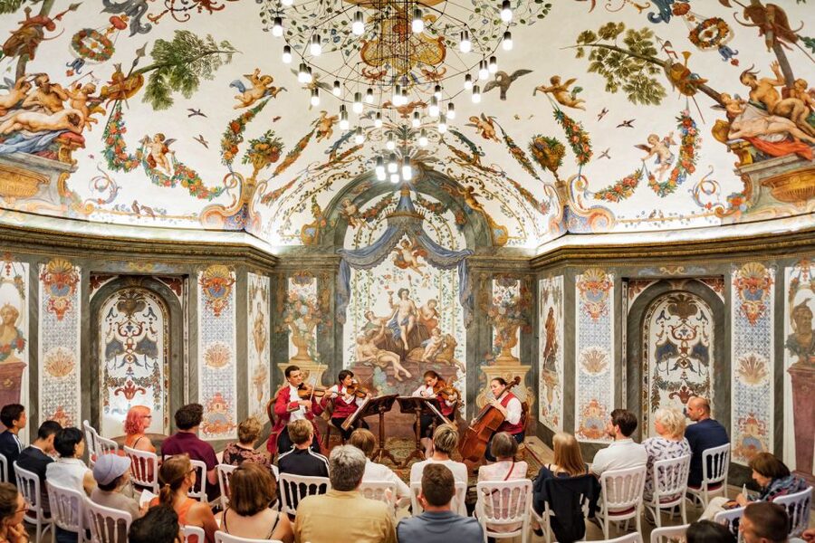 Vienna: Classical Concert at Mozart's First House - The Sala Terrena and its painted details